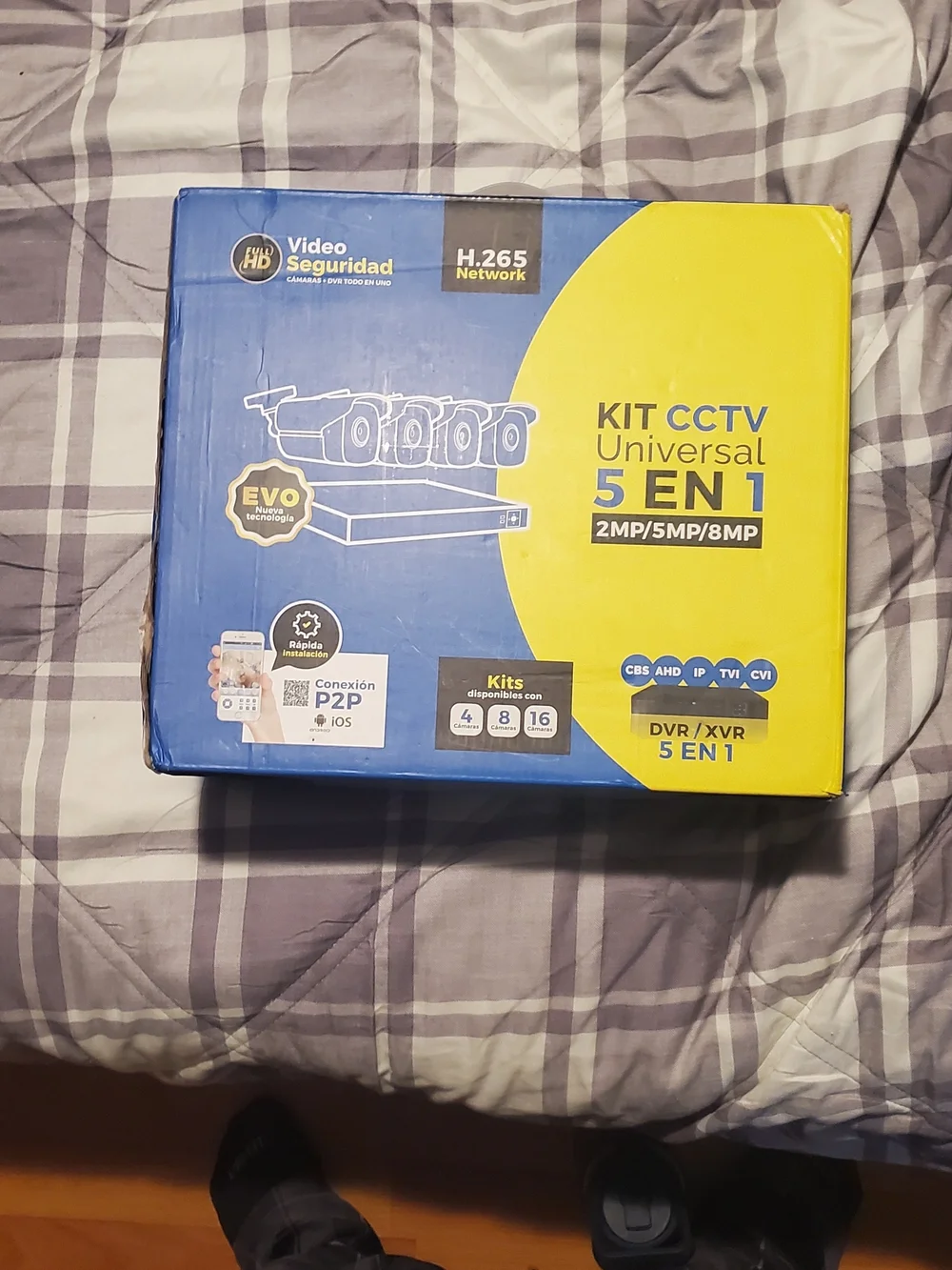Universal CCTV 5-in-1 Security Camera Kit - Blue/Yellow